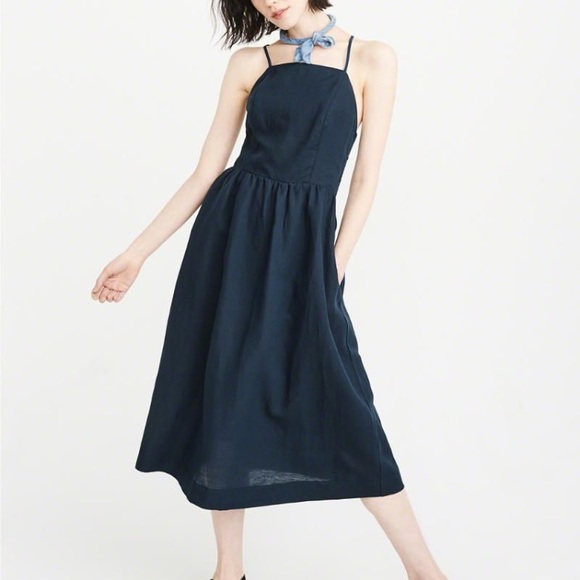 Abercrombie & Fitch Dresses & Skirts - NWOT Abercrombie&Fitch Blue Linen Dress size XS